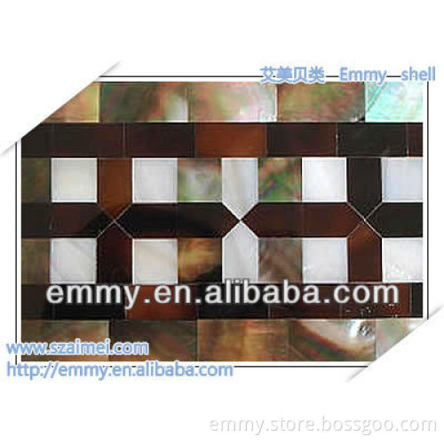 Seashell mosaic tiles interior wall decorative material